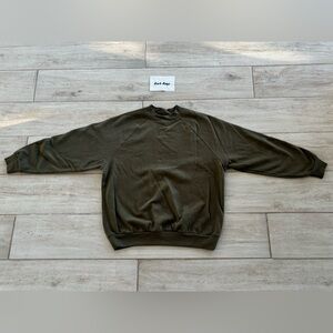 Gap Pullover Blank Sweater Men's "Small Oversized" (AKA Large) Olive Green - NEW